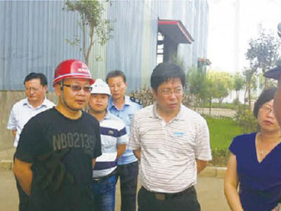 Liu Shiwu, deputy secretary and district head of Suyu District, visited our company.